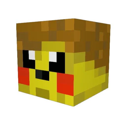Haldric Minecraft avatar head, 3D render