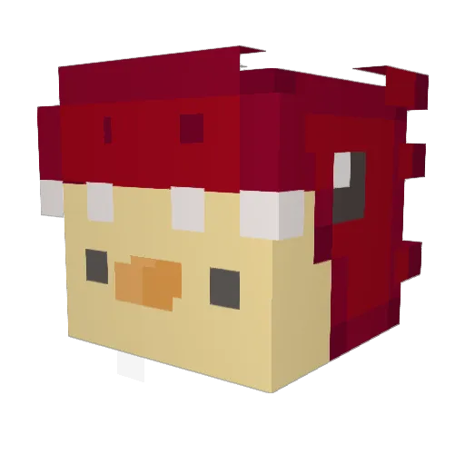 Halduril Minecraft avatar head, 3D render