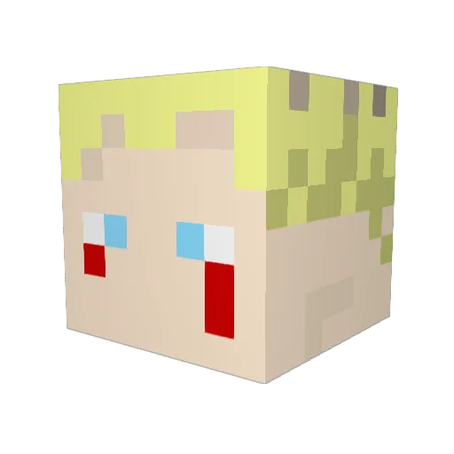 Hale_Bopp Minecraft avatar head, 3D render