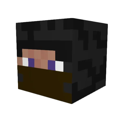 Halebays Minecraft avatar head, 3D render