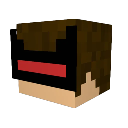 Halekes Minecraft avatar head, 3D render