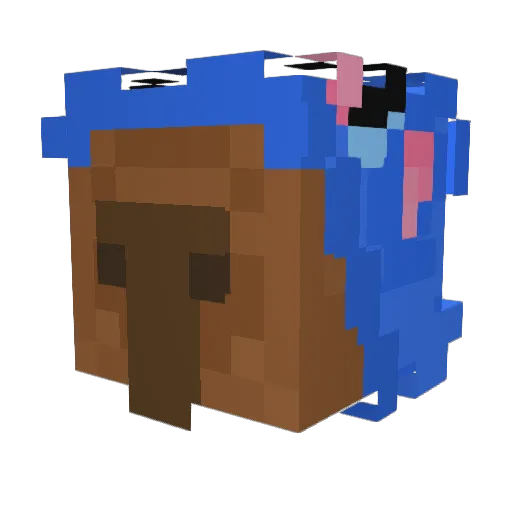 Halelosh Minecraft avatar head, 3D render