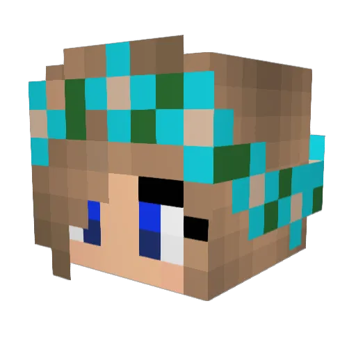 Hales11 Minecraft avatar head, 3D render