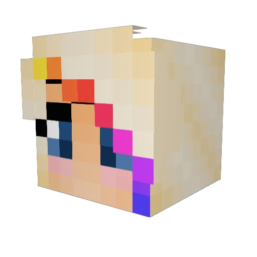 HaleyBug420 Minecraft avatar head, 3D render