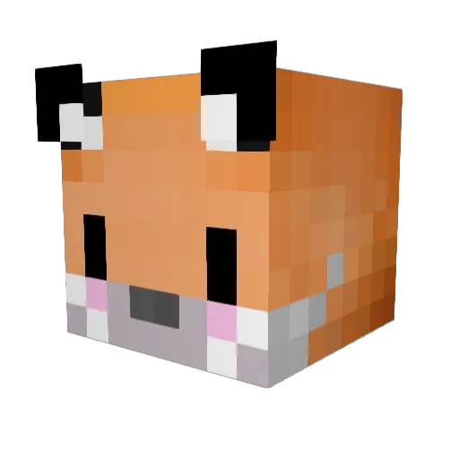 HaleyValentine Minecraft avatar head, 3D render