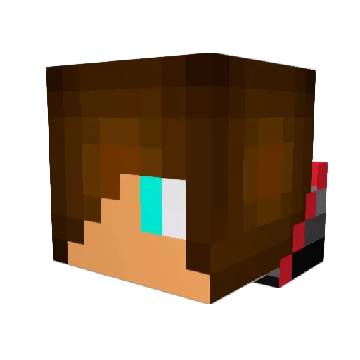 Haleythegamer Minecraft avatar head, 3D render