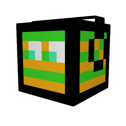 HalfD3ad Minecraft avatar head, 3D render