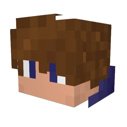 HalfGod5605 Minecraft avatar head, 3D render