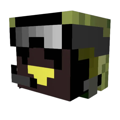 HalfeDrengen Minecraft avatar head, 3D render