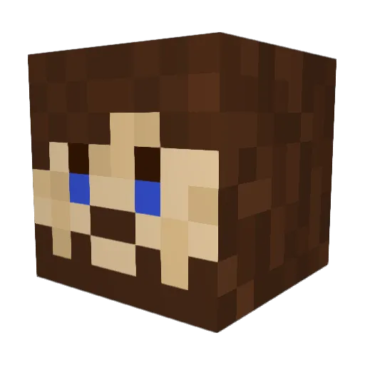 Halford01 Minecraft avatar head, 3D render