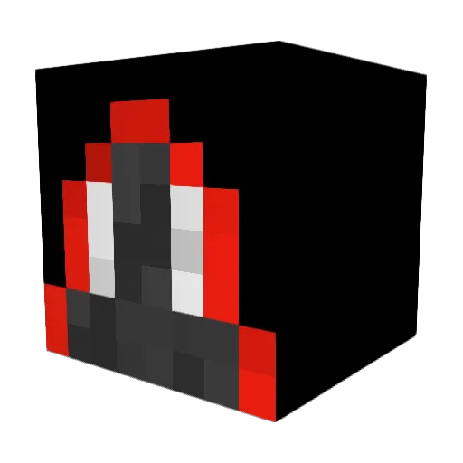 Halfside2 Minecraft avatar head, 3D render