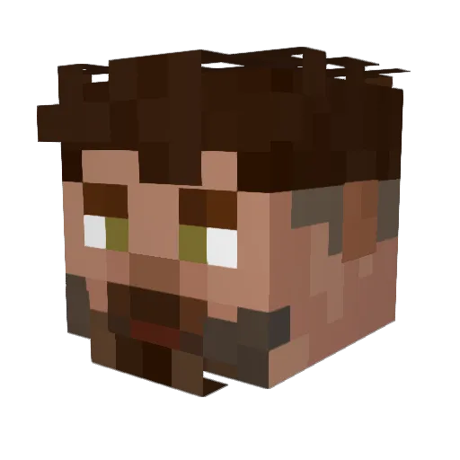 HalidArsajev95 Minecraft avatar head, 3D render