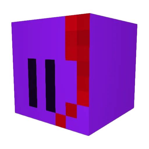 Halide02 Minecraft avatar head, 3D render