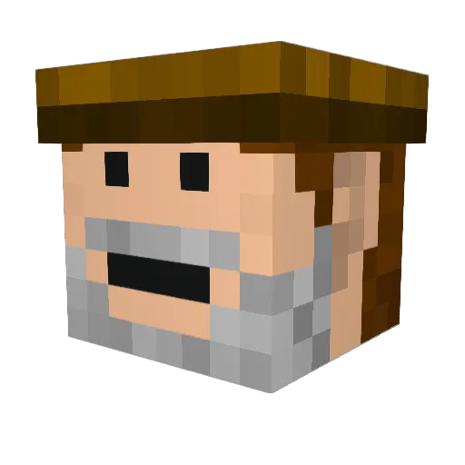 Halifax_Jones Minecraft avatar head, 3D render