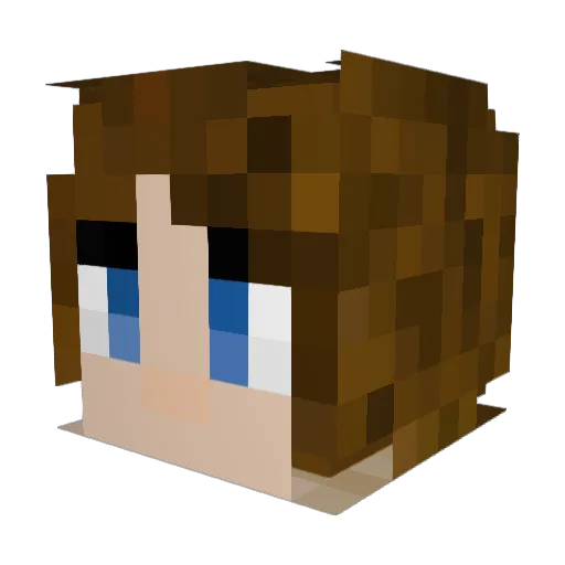 Halifaxgeek Minecraft avatar head, 3D render