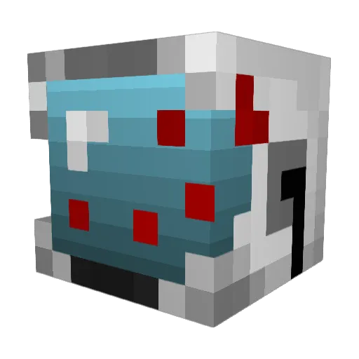 Haligan Minecraft avatar head, 3D render