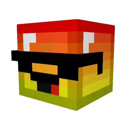 Halikewl Minecraft avatar head, 3D render