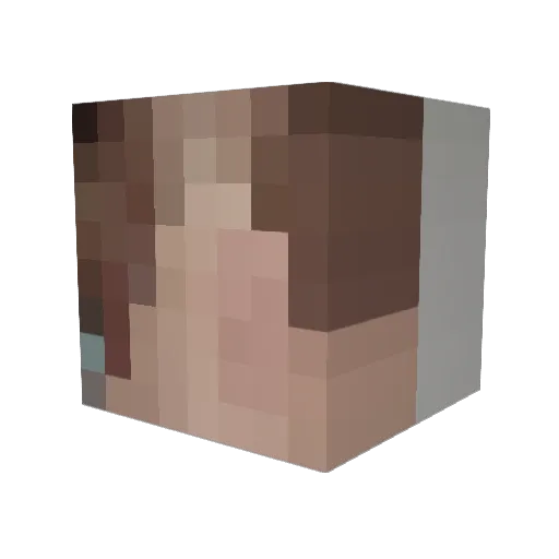 Halil55 Minecraft avatar head, 3D render