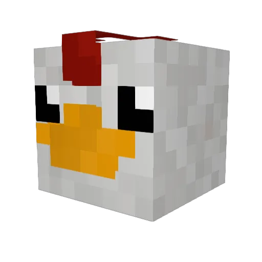 Halilk50 Minecraft avatar head, 3D render