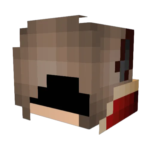 Halilou03 Minecraft avatar head, 3D render
