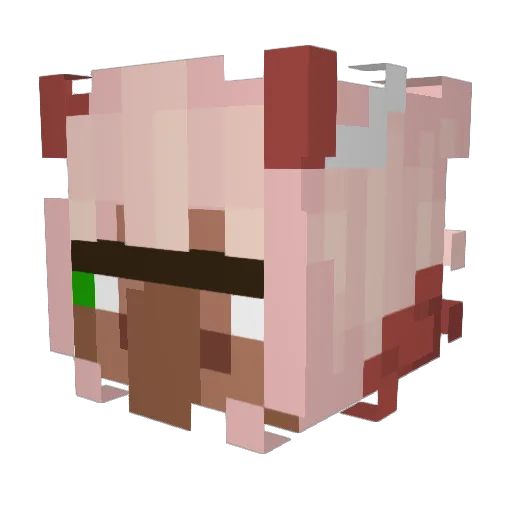 Halishi Minecraft avatar head, 3D render