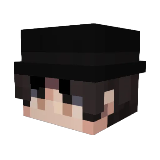 Halius Minecraft avatar head, 3D render