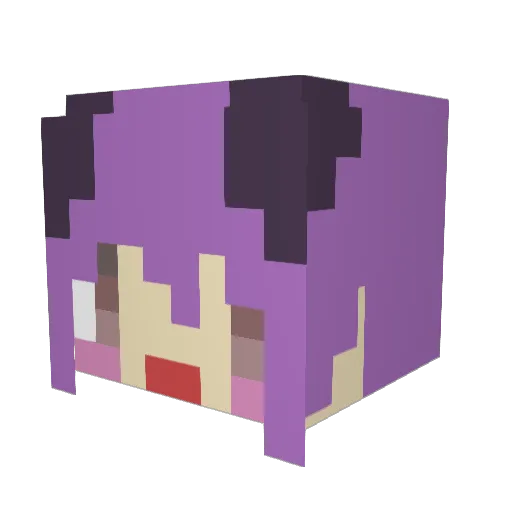 Halken02 Minecraft avatar head, 3D render
