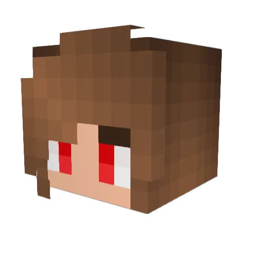 HallOfFameYT Minecraft avatar head, 3D render
