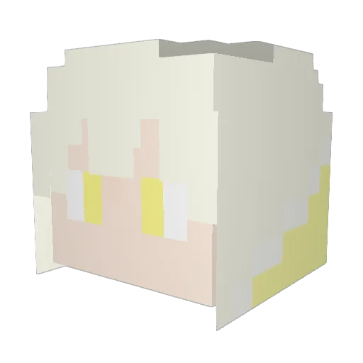 HallaKi Minecraft avatar head, 3D render