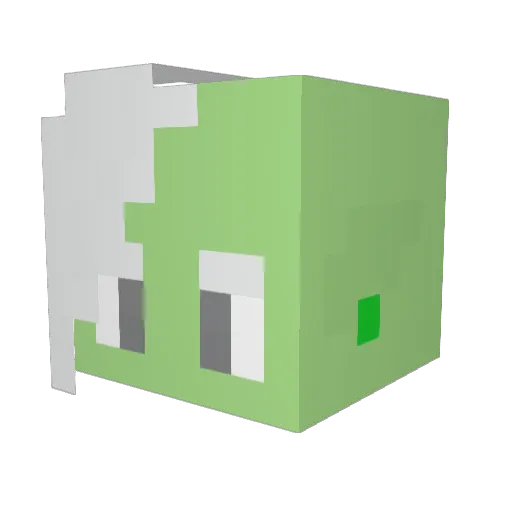 Halle2376 Minecraft avatar head, 3D render