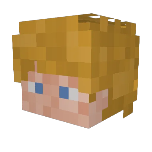 HalleberchStyler Minecraft avatar head, 3D render