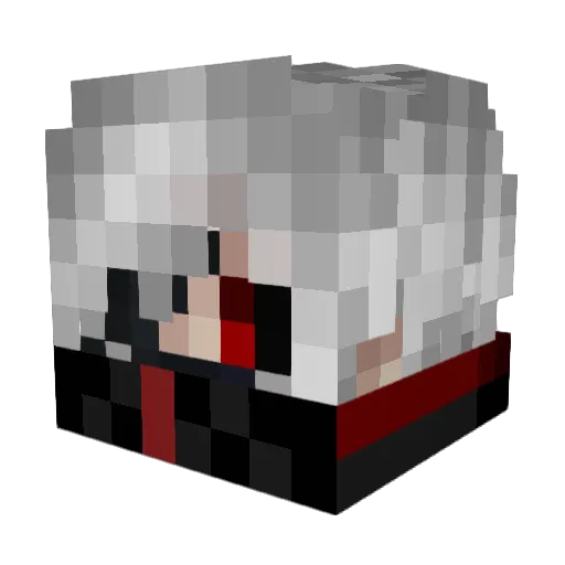 Halley4 Minecraft avatar head, 3D render