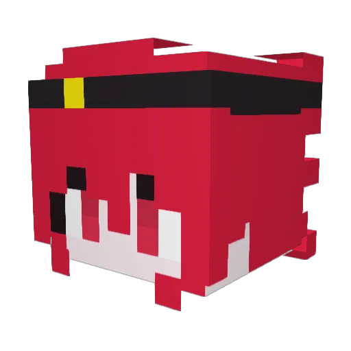 HalleySSJ Minecraft avatar head, 3D render
