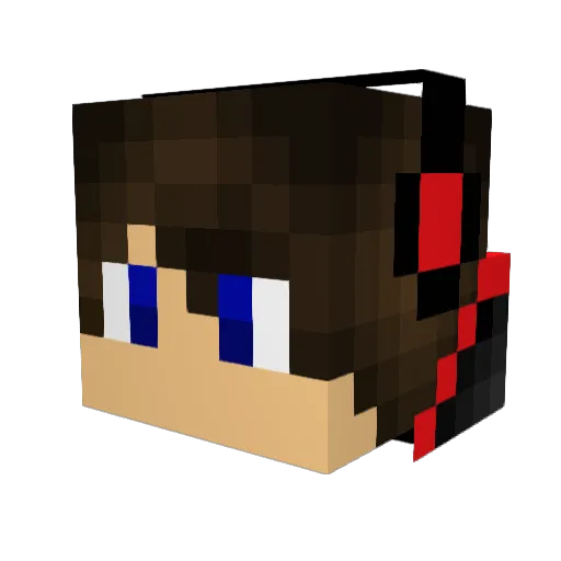 Hallie164 Minecraft avatar head, 3D render