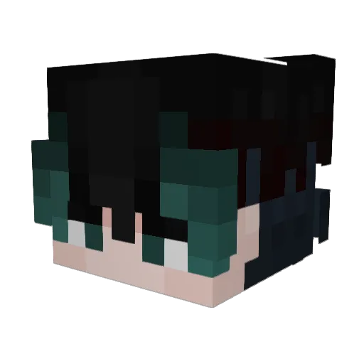 Hallleron Minecraft avatar head, 3D render
