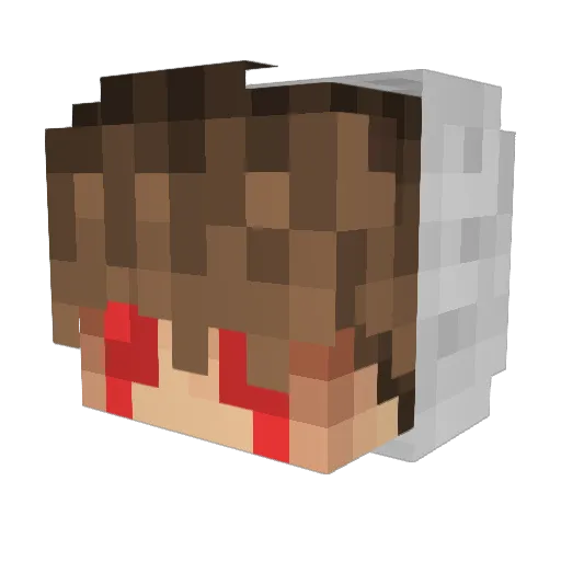 HalloIchBinLeif Minecraft avatar head, 3D render