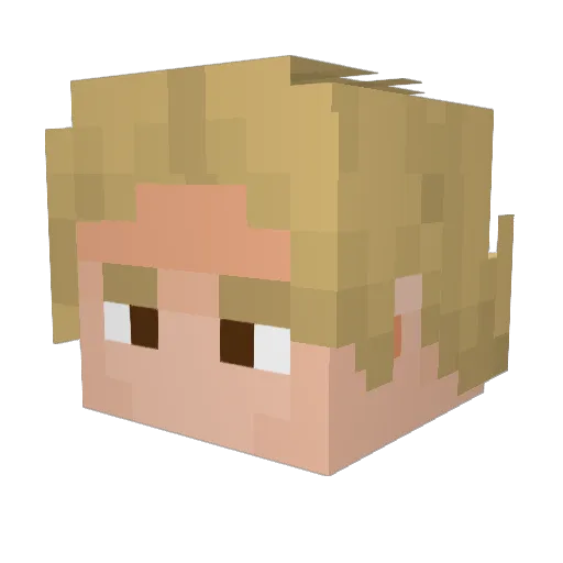 HalloSky Minecraft avatar head, 3D render