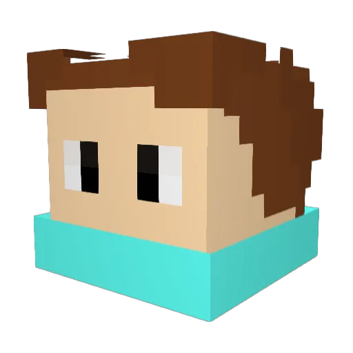 HallomanYT Minecraft avatar head, 3D render