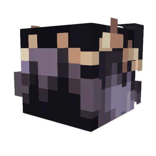 HallowRendering Minecraft avatar head, 3D render
