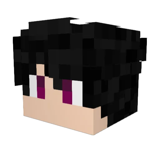 HallowScythe Minecraft avatar head, 3D render