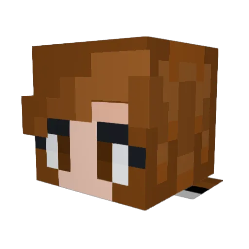 HallowWave Minecraft avatar head, 3D render