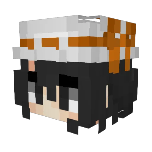Hallow_DFGC Minecraft avatar head, 3D render