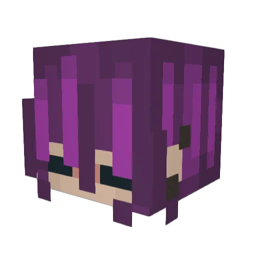 HallowedFiend Minecraft avatar head, 3D render
