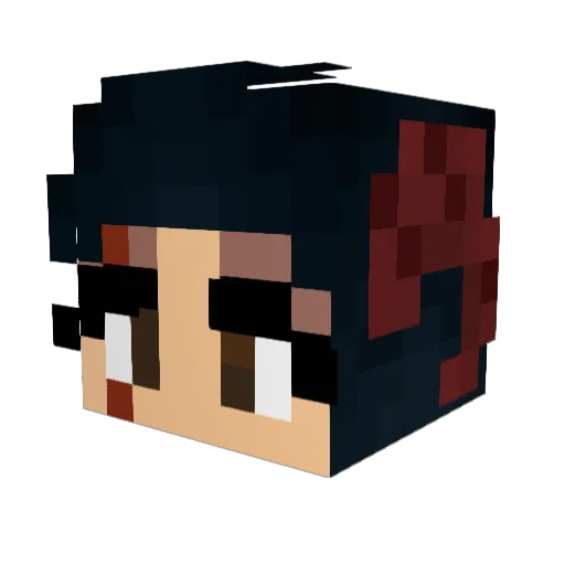 HallowedLeone Minecraft avatar head, 3D render