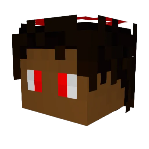HallowedThrone Minecraft avatar head, 3D render