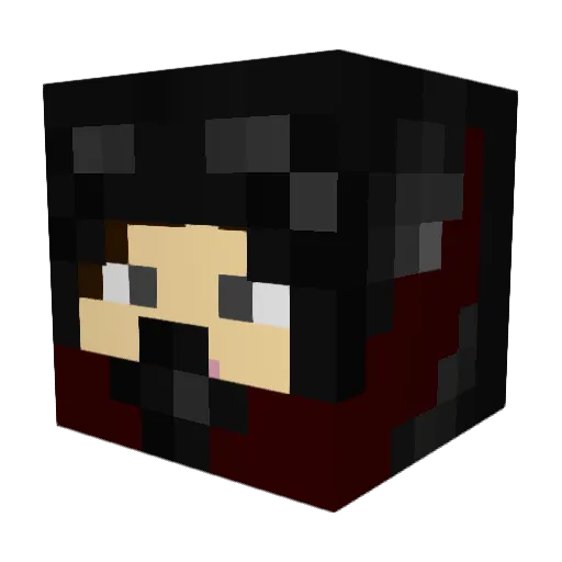 Hallowed_Ghost Minecraft avatar head, 3D render