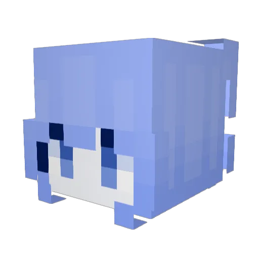 Halloweed Minecraft avatar head, 3D render