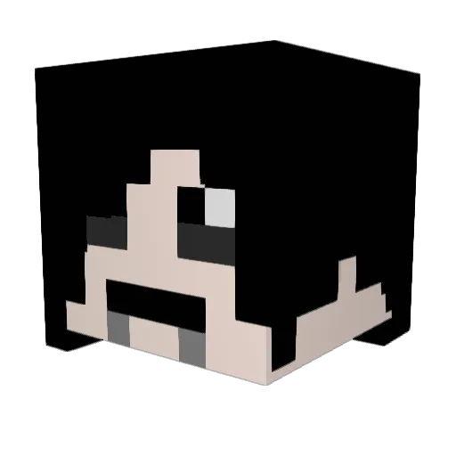Halloween14 Minecraft avatar head, 3D render