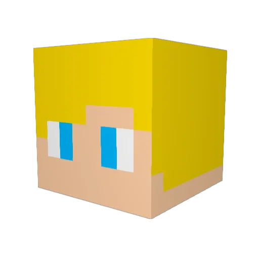 HalloweenIan Minecraft avatar head, 3D render