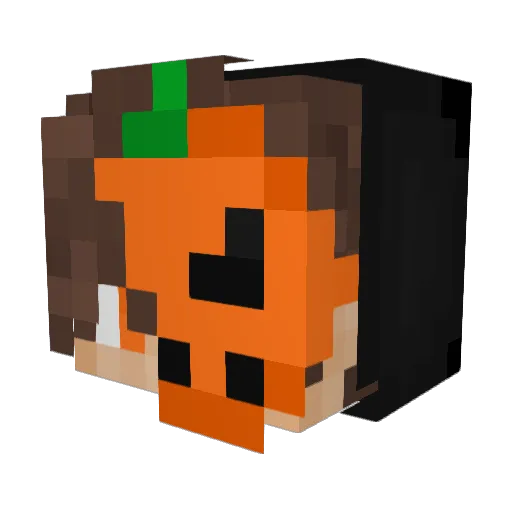 Halloween_Legend Minecraft avatar head, 3D render